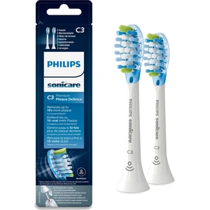 Philips C3 Premium Plaque Defence HX9042/17 2x Weiße Bürstenköpfe für Schallzahnbürste, 2 Stück(e), Weiß, Gummi günstig