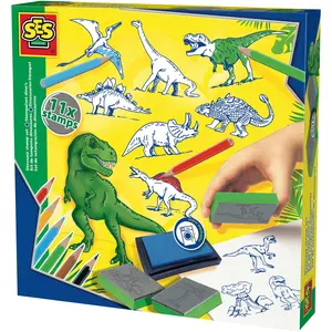 Ses, Stempel, Formen mit Muster Dino