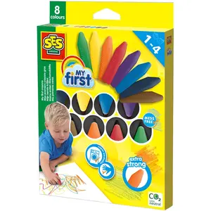 Ses, Malstifte, Meine ersten Kreiden (8x)