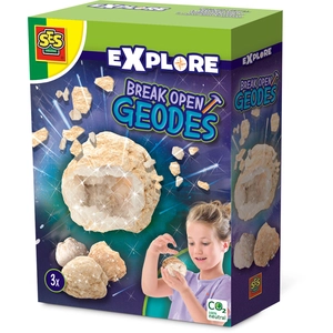 SES Creative Geoden aufbrechen, Experimentier-Set, Geologie, 8 Jahr(e)