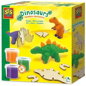 Ses Clay - Dinosaurier-Holzskelette