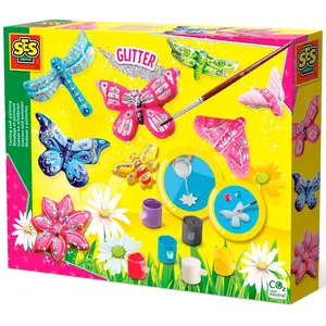 Ses Creative Schmetterlinge Mit Glitzer Formen Bemalen Und Verzieren