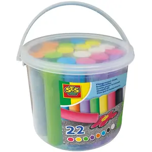 Ses, Malstifte, Bürgersteigkreideeimer, 22. (22x)
