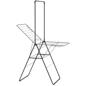 Brabantia HangOn Wäscheständer 20 m +Stange Matt Black | XXL-Wäschetrocknungsf günstig