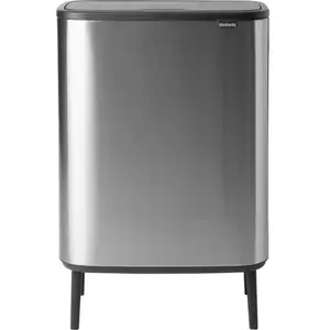 Brabantia Bo Touch Hi Mülleimer 2 Stücke Silber Silber One Size