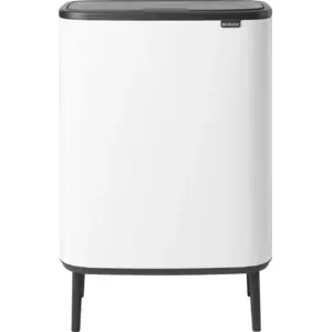 Brabantia Bo Touch Bin Hi Abfalleimer 2 x 30 Liter White