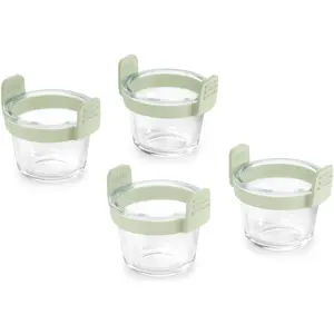 Lékué Mini Cups, Zubehör Küchengeräte, Grün, Transparent