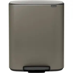 Brabantia Bo Pedal Bin 60 Liter Platinum