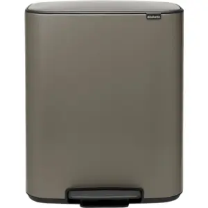 Brabantia Bo Pedal Bin 2 x 30 Liter Platinum günstig