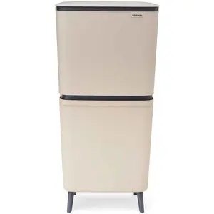 Brabantia SortUp Recycle Hi Mülleimer 25+10+10L Beige