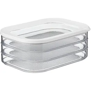 Mepal - Vorratsbehälter Wurstwaren 3-lagig Modula - 1650 ml - White