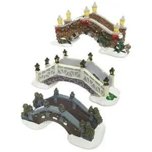 OEM Edm Polyresin Brücke Weihnachtsdorf-szene günstig