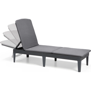 Keter Allibert sunlounger Liege Jaipur inkl. Auflage, Farbe Graphit/Grau günstig