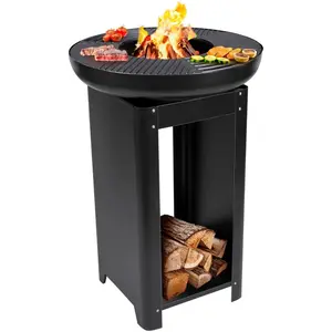 alpina 3-in-1 Feuerstelle und Grillplatte - Gartenkamin 61 x 90 cm - m... günstig