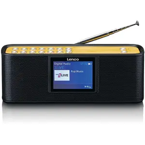 Lenco PDR-045BK - DAB+-Radio mit Bluetooth® 5.0, Schwarz