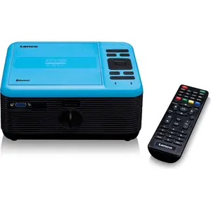 Lenco LPJ-500BU - LCD-Projektor mit DVD-Spieler - Bluetooth® - Bis zu 250 cm Projektionsgröße - USB-Eingang - SD-Kartenleser - Blau/Schwarz