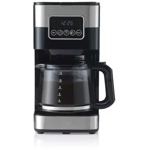 Trebs 24100, Filterkaffeemaschine, 1,5 l, Schwarz, Edelstahl