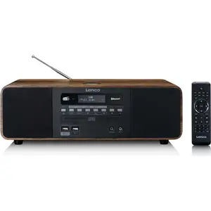 Lenco DAR-051WD - Stereo DAB+/ FM Radio - 2 x 10 Watt RMS - CD-Player ...