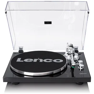 Lenco LBT-215BK Plattenspieler (Riemenantrieb, Bluetooth, Bluetooth-St...