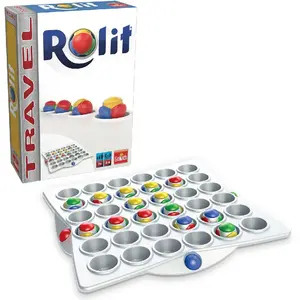Goliath Rolit Reisespiel Kompakt taktisches 4-Farben-Ballspiel für unterwegs