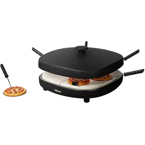 Tristar Princess Set Gourmet per Pizza, Tischgrill, Schwarz günstig