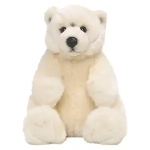 WWF Plüschtier Eisbär (sitzend, 22cm) lebensecht Kuscheltier Stofftier