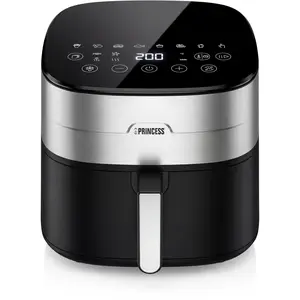 Princess Dual Heat Airfryer 8L XXL, Heißluftfritteuse mit Doppeltem He...