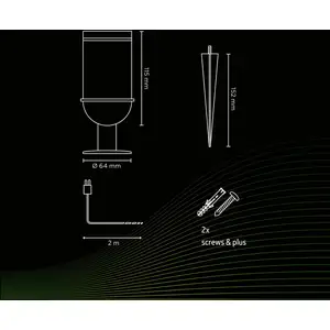 Calex Smart Outdoor Gardenspot Strahler, CCT, RGB