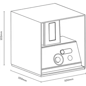 Calex LED-Akku-Sensor-Außenwandleuchte, up/down, schwarz