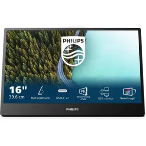 Philips 16B1P3302D (1920 x 1080 Pixel, 15.60"), Monitor, Schwarz