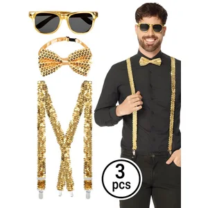 Boland Kostüm Goldglitter Accessoire-Set, Sei glänzend ausgestattet mi... günstig