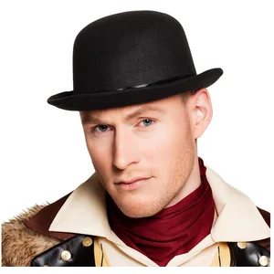 Boland Kostüm Hut Steambowler schwarz klassischer Bowler Hut für Steampunk Gentleman, Perfekt für Steampunk-, Retro- und Gentleman-Kostüme günstig