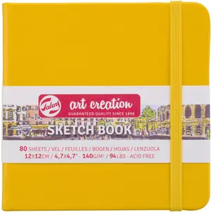 Talens, Heft + Block, Malbuch (12 x 12 cm, Blanko, Harter Einband)