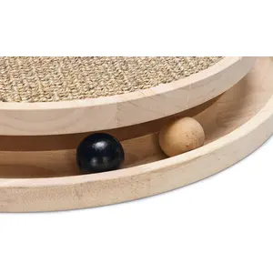 Designed by Lotte Zavi Kratzbaum Holz Braun 39,5x39,5x62 cm günstig