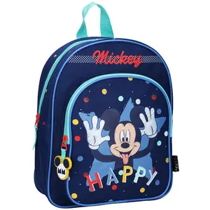 Kinder Rucksack Happy | 31 x 25 x 9 cm | Micky Maus | Mickey Mouse