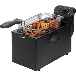 Bestron Öl-Fritteuse mit Kaltzonentechnologie, 3,5 Liter, mit Temperat...