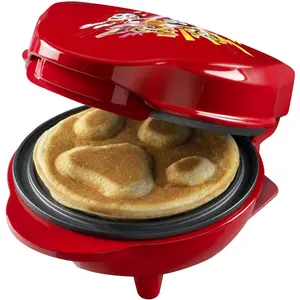 Bestron Mini-Waffeleisen Paw Patrol, Waffeleisen, Rot