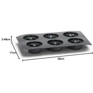 Patisse Cupcake Förmchen Set mit Deko-Picker 24 Stück ø 5cm, Backform, Schwarz