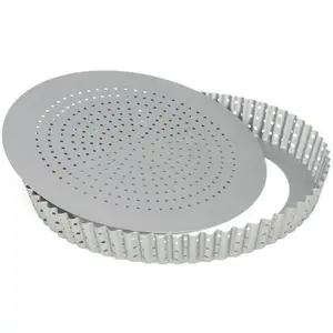 Patisse Quicheform mit losem Boden, Backform, Silber