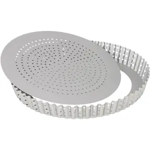 Patisse Quicheform mit losem Boden, Backform, Silber