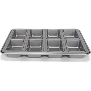 Patisse Mini-Brotform 8 Fächer, Backform, Silber günstig