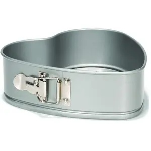 Patisse Silver-Top Heart Springform Pan, Backform, Silber
