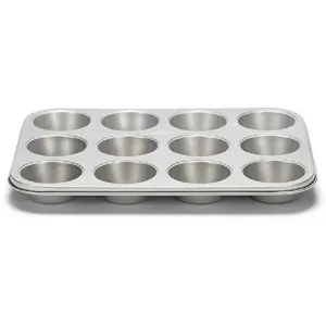Mondex Patisse Forma do Muffin 12 Stk. 35 cm Silver Top universal, Backform, Silber