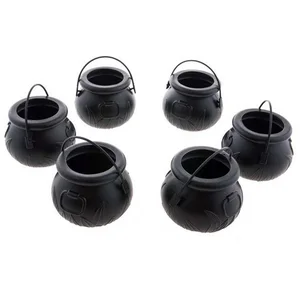TotallyHalloween.nl Funny Fashion Dekoobjekt Hexenkessel 6 Stück 7cm Ø günstig