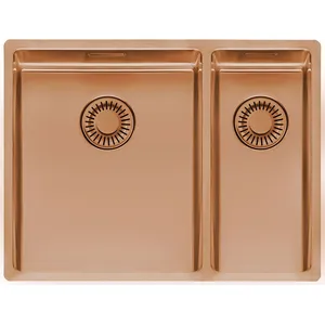 REGINOX R39212 Spüle NEW YORK 34X40+18x40 Comfort Copper II ab Schrankbreite 60 cm / Flächenbündig / Flacheinbau / Unterbau günstig