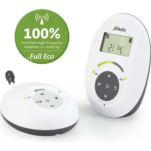 Alecto DBX-115 - DECT Babyphone mit Full ECO-Modus, weiß/anthrazit günstig