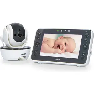Alecto DVM200XL - Babyphone mit Kamera und 5"-Farbdisplay, Weiß/Anthra...