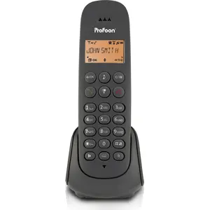 Profoon PDX600 - DECT-Telefon mit 1 Mobilteil, Schwarz