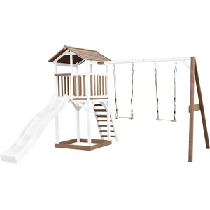 AXI Beach Tower Spielturm aus Holz in Braun & Weiß | Spielhaus für Kin... günstig