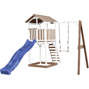 AXI Beach Tower Spielturm aus Holz in Braun & Weiß | Spielhaus für Kin...